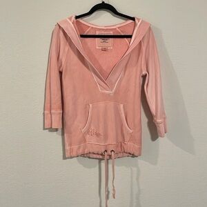 American Eagle Women's Sweatshirt Small 100% Cotton Embroidered Y2K Loungewear